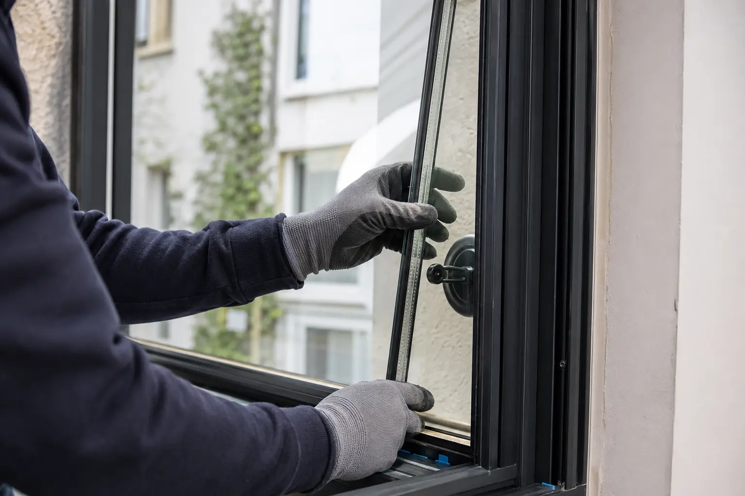 Pose d’un nouveau double vitrage dans une fenêtre existante